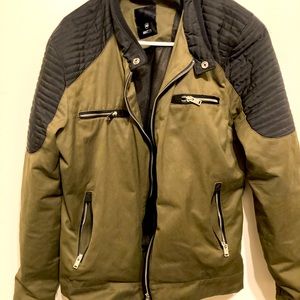 Green bomber jacket